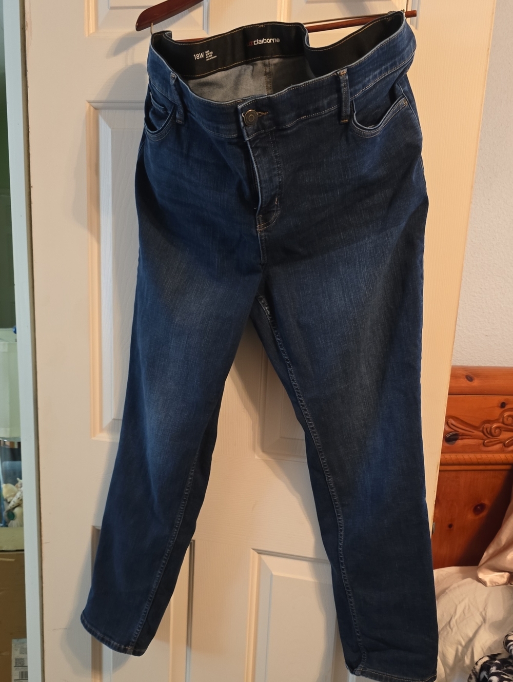 Liz Claiborne Dark Indigo Straight-Leg Jeans